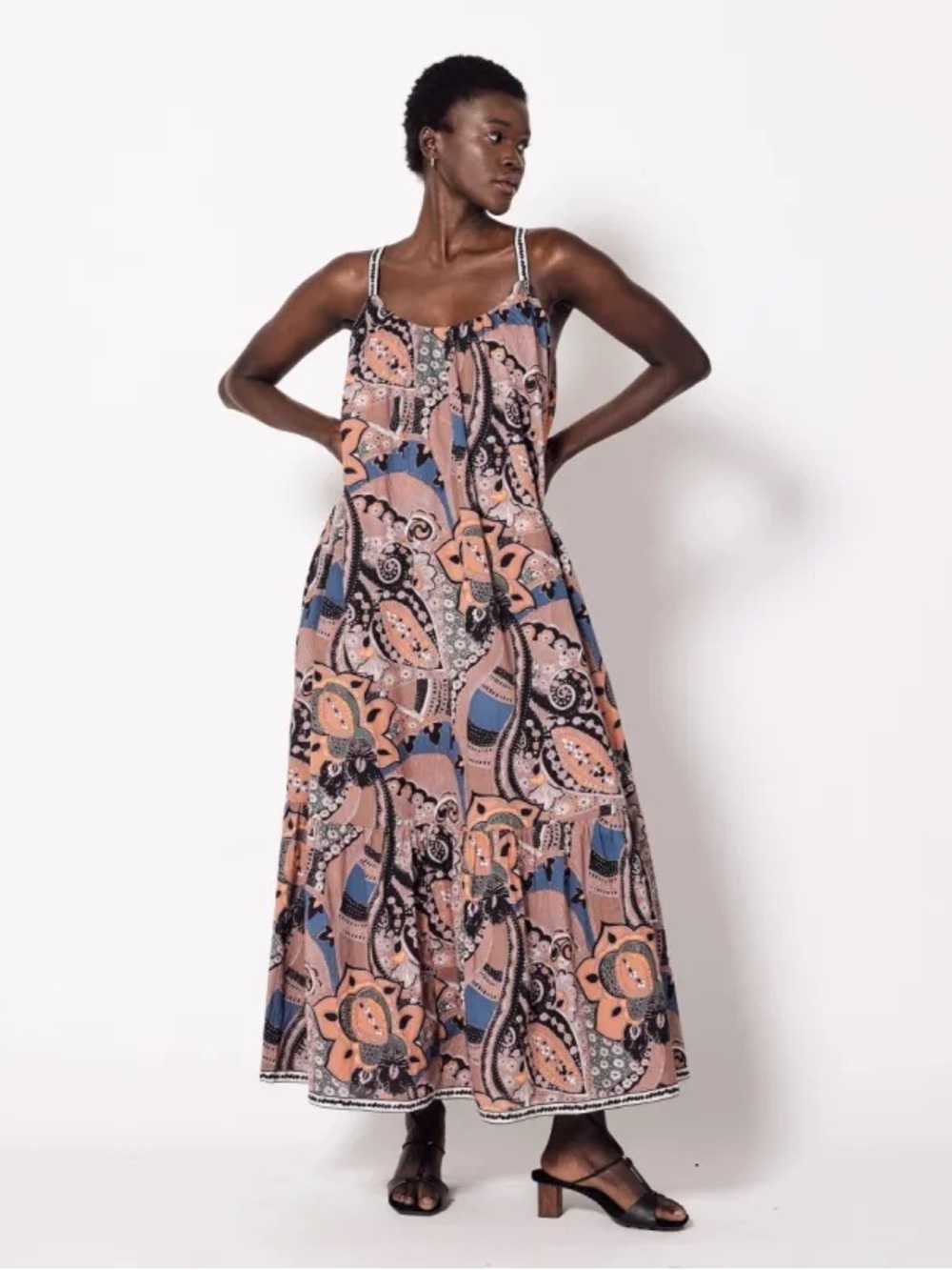 Cleobella Harris Ankle Dress | Saffron size M